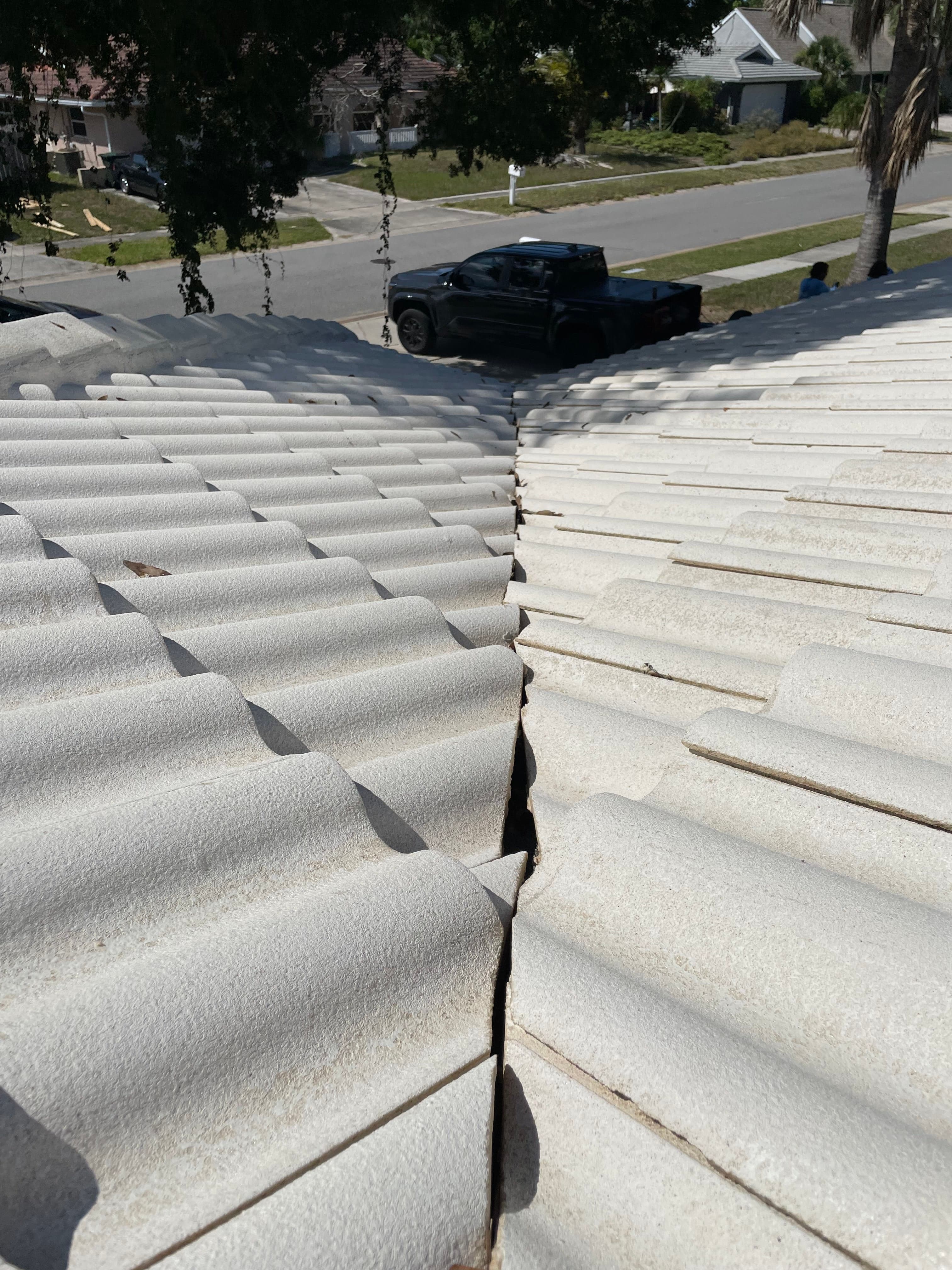 The same roof after professional soft washing, clean and bright